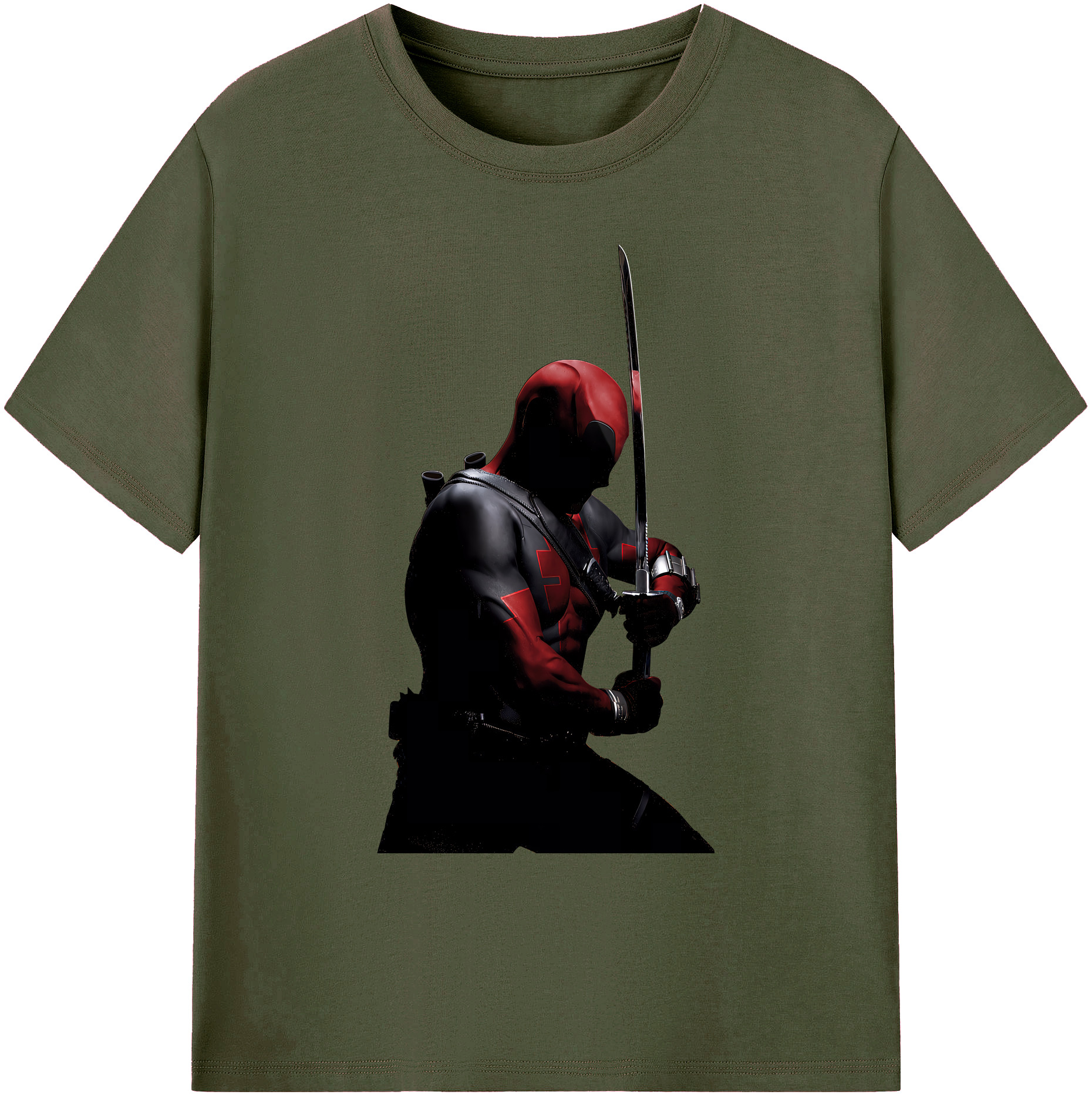 （画像用） Deadpool デッドプール 綿100％ メンズ半袖Tシャツ｜肌触りやわらか＆通気性
